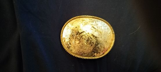 Vintage style western belt buckle