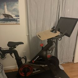 Peloton Bike, Weights, Shoes and Mat