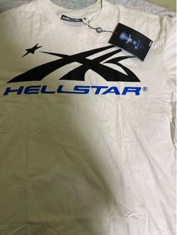 Hellstar gel sport logo blue shirt L