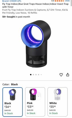 Title Electric Indoor Flying Insect & Fruit Fly Trap – UV Light Bug Catcher with Powerful Suction – USB Powered