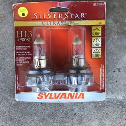 H13 9008 Sylvania Silver star ⭐️ Upgrade Headlight Bulbs