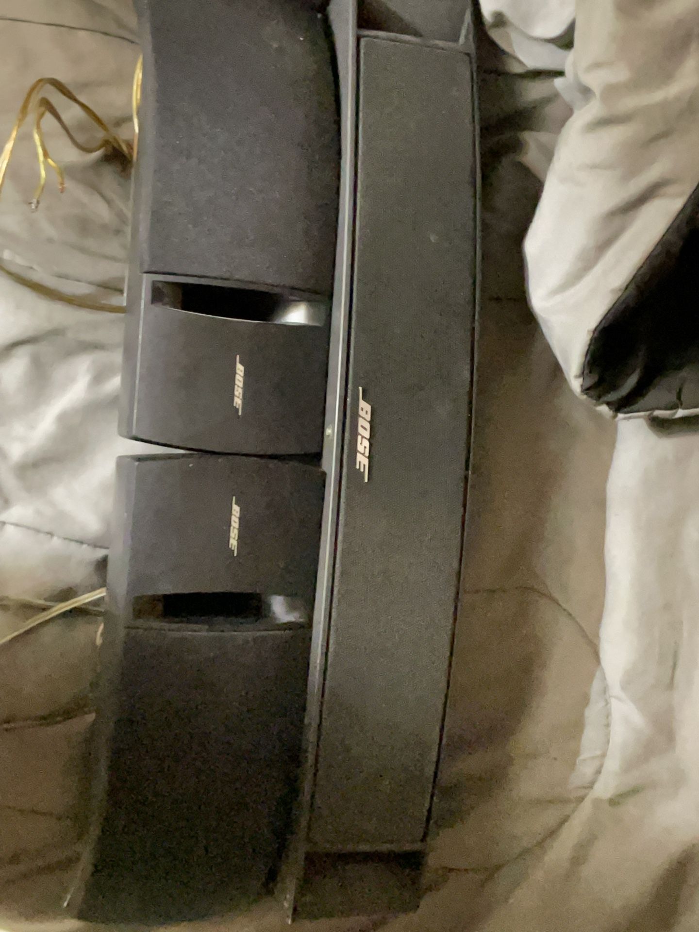 BOSE VCS 10 center speaker And Two BOSE 161 Bookshelf Speakers 