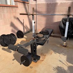Workout Bench With Weights