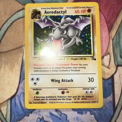 Aerodactyl Holo Pokemon Fossil Unlimited 