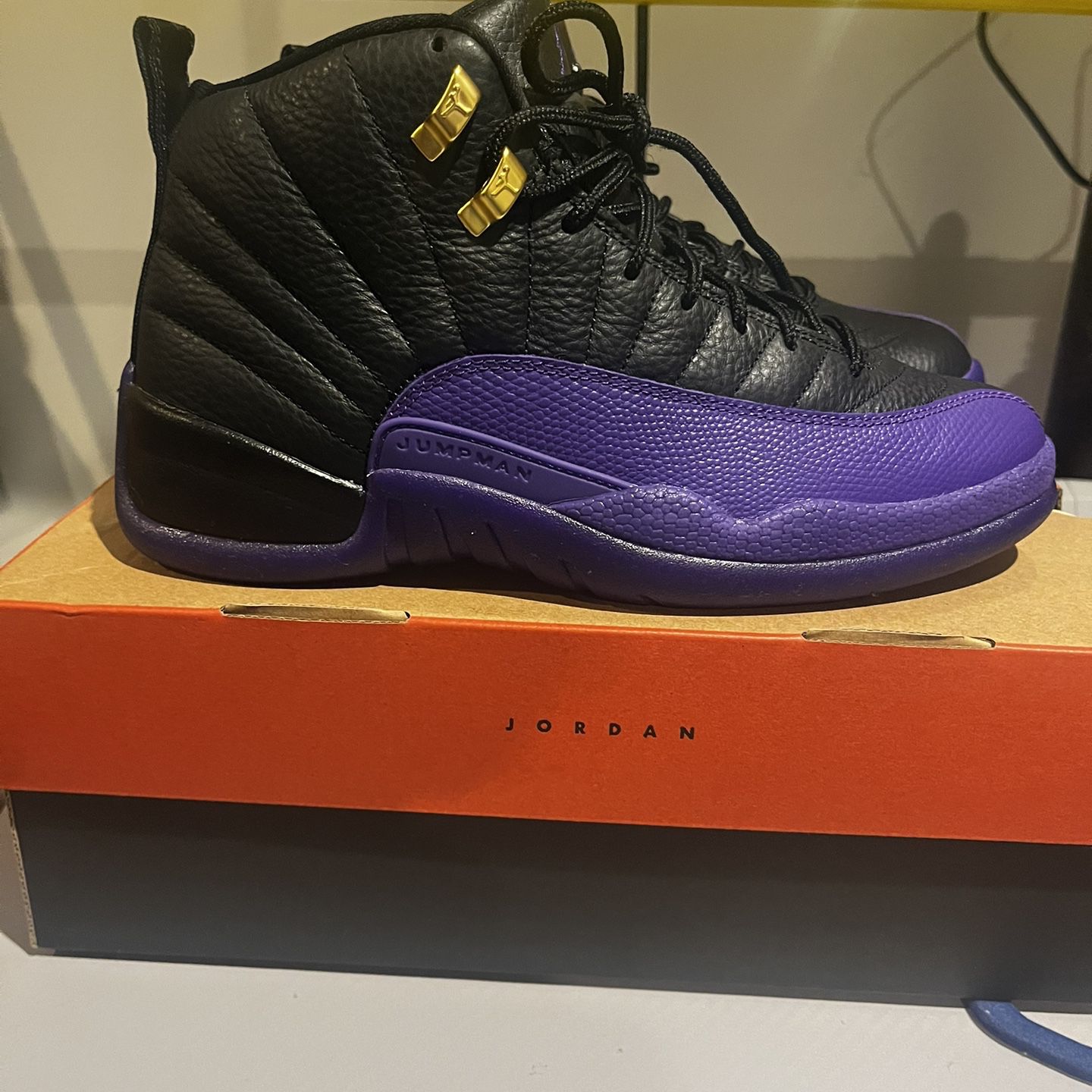 Air Jordan Retro 12s Field Purple With Box Good Condition Size 8 Men’s /Used