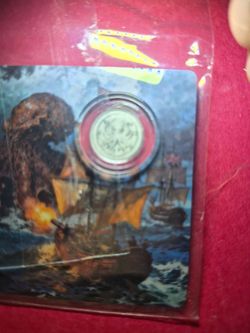 Collectible Coin on Nautical Battle Art Card