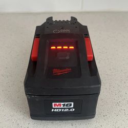 Milwaukee 48-11-1813 M18 18V REDLITHIUM FORGE HD 12.0Ah Battery - Mint