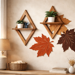 diamond shape shelf