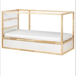 Reversible bed, white/pine, Twin