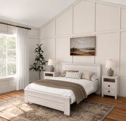Modern Farmhouse Style Queen Bedroom Set of 3