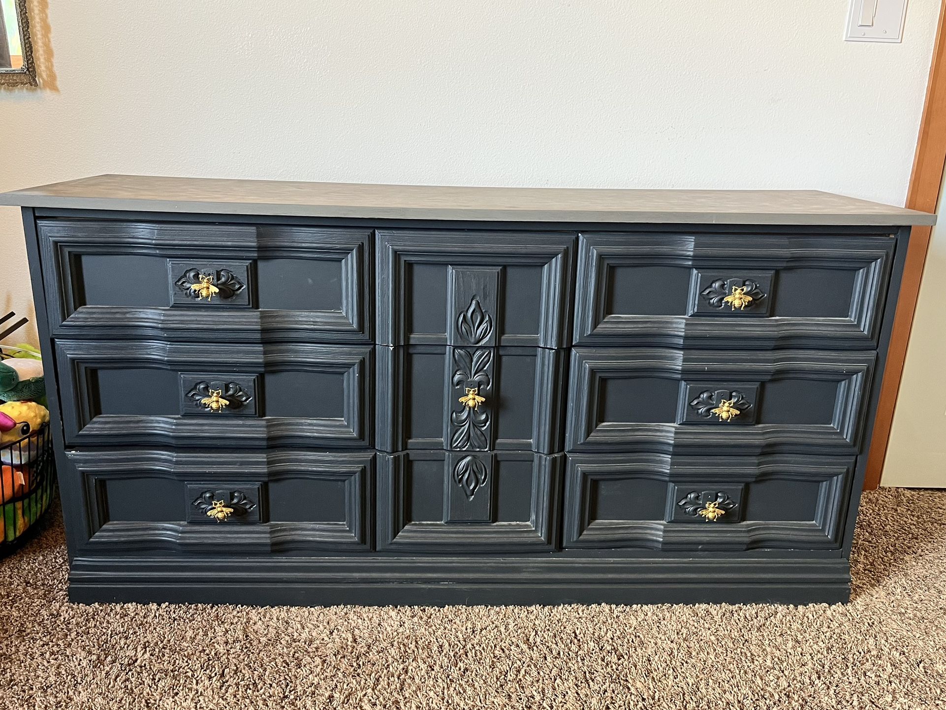 Large Solid Wood Dresser