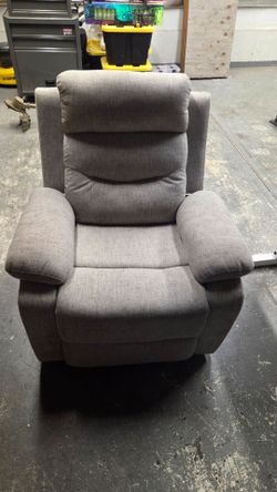 Gray Fabric Recliner Chair