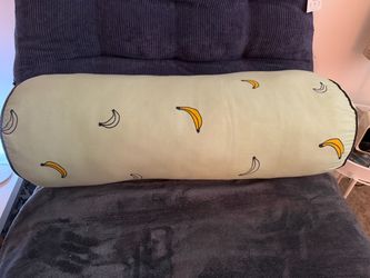 Bolster pillow bananas 31” x 11”