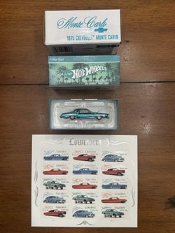 Hot wheels RLC lowrider 1975 Monte Carlo with limited edition lowrider stamps