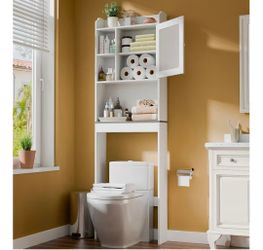 Used over the toilet storage cabinet