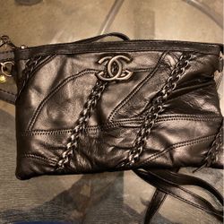 black, coach purse