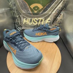 Hoka One One Men’s Bondi 8 “Real Teal/Shadow” Sz 9.5 2E (Wide)