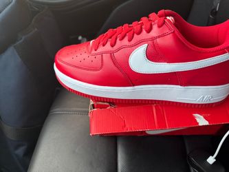 Nike Air Force 1 Low Red White Sneakers