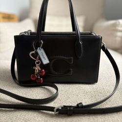 Authentic Coach Mini tote bag Comes With Cherry charm 