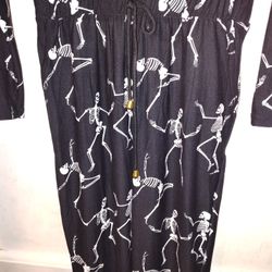 Vine And Valley Skeleton Jumper Romper Halloween Size M