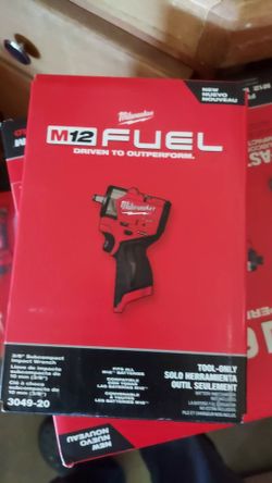 New Milwaukee 3/8" Stubby Impact Wrench M12  - Tool Only.
