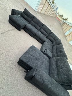Black sectional couches