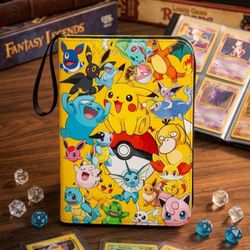 Pokemon TCG Card Binder Pikachh Ascended Heroes Destined Rivals Perfect Order 151 Mewtwo Mew Bulbasaur Squirtle Charizard Lucario Lugia Moltres Zapdos