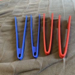 4 Long Silicon Tongs
