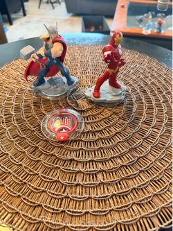 Disney infinity iron man Thor and power disc