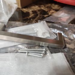 Satin Nickel Door Pullies 5.5 Inch