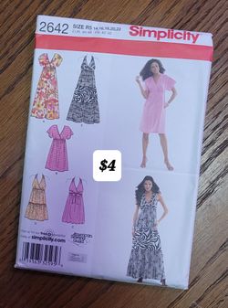 Dress Patterns, Unused. Thank You For Looking At My Other Listings 