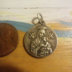 Our Lady of Perpetual Help/St Gerard Majella Medal - Antique

