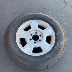 1 - 255/65r17 6x135 6x5.31 F150 Stock Rims Wheels Good Tires 80% Treads!!!!!