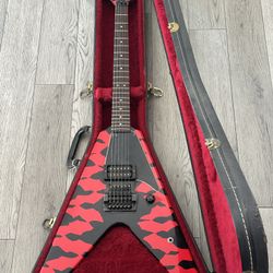 1985 Hamer Vector KK Downing style Flying V Guitar
