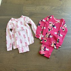 Gap Disney Girls Pajamas Set of 2 Size 5T