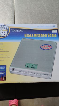 Glass kitchen scale