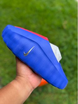 Size 12- Nike Mind 001 AMP Slide Blue / Red ‘Spider-Man’ In Hand