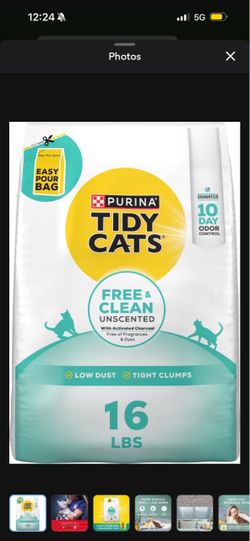 Purina Tidy Cats Free & Clean Unscented Cat Litter 16 lbs