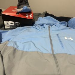 Ua Jacket Size Medium , Ua Sneakers Size 9 Both New 