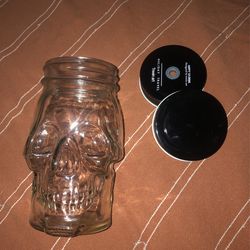 Skull Jar That Can Also Be Used As Cup. 
