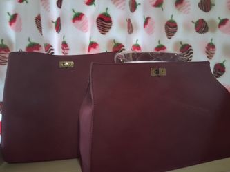 Burgundy Purse set