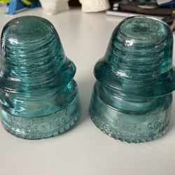 Antique Glass Electric Line Insulators