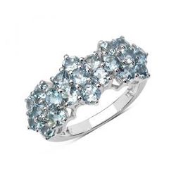 Gorgeous Woman’s Sterling Silver 2.52CTW  Topaz Designer Ring Size 7