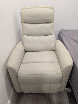 Beige Recliner Rocking Chair