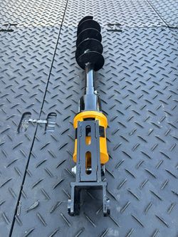 GIYI Mini Excavator Hydraulic Auger – 7.9 in Bit Included