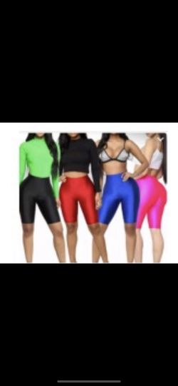 Pink and black biking shorts only! Small med and large in stock