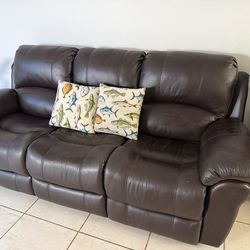 Leather Sofa Like-New