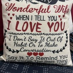 Decorative Pillow 17” X 17”