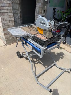 Kobalt tile saw with stand