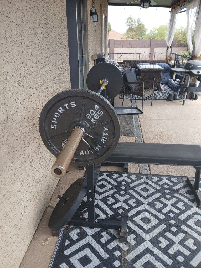 Weight Bench With Weghts $100